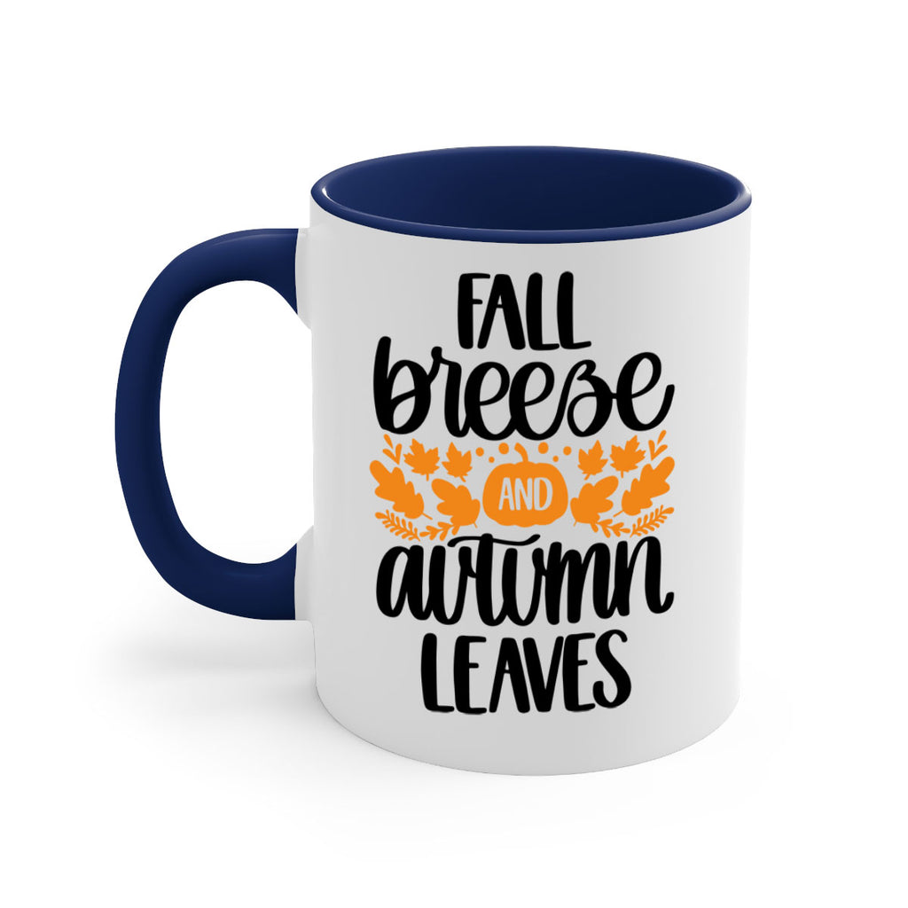 Fall Breezy And Autumn Leaves 482#- fall-Mug / Coffee Cup