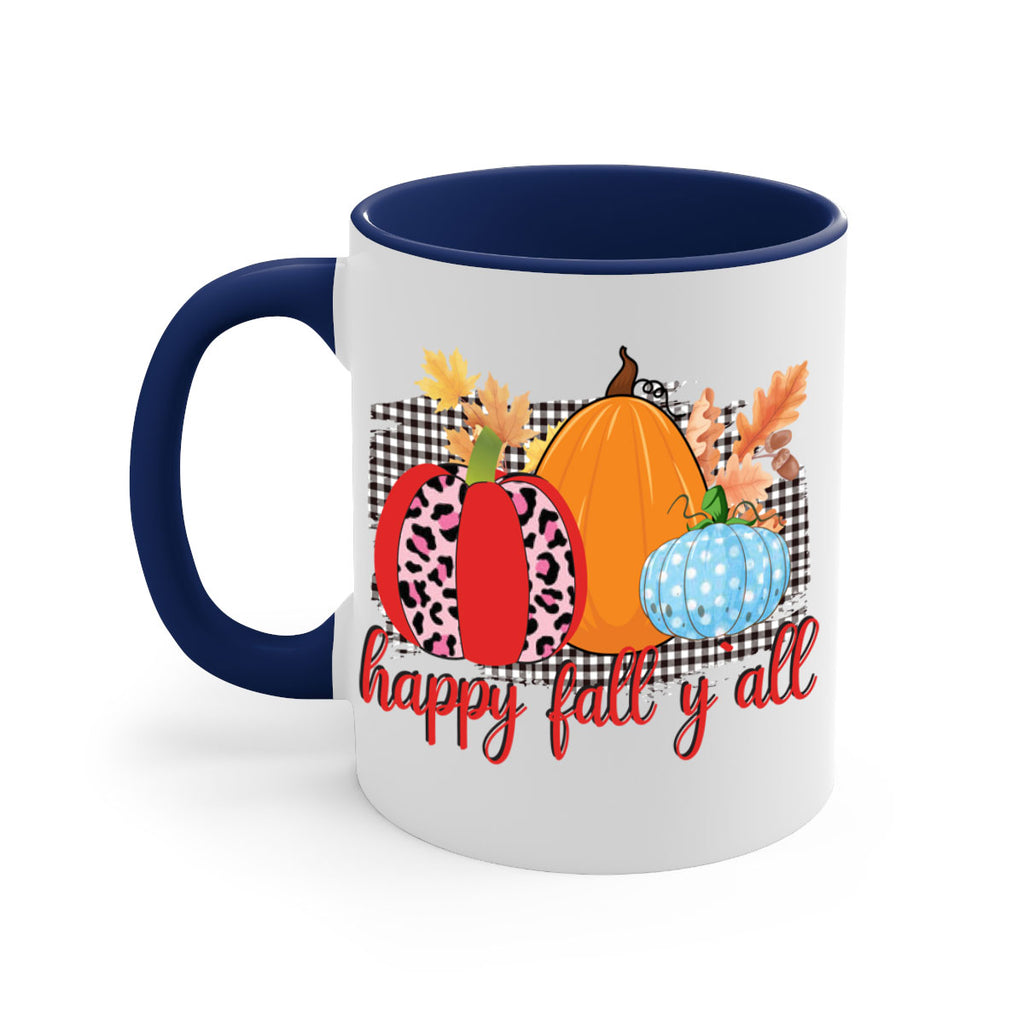 Happy Fall Yall Leopard 229#- fall-Mug / Coffee Cup