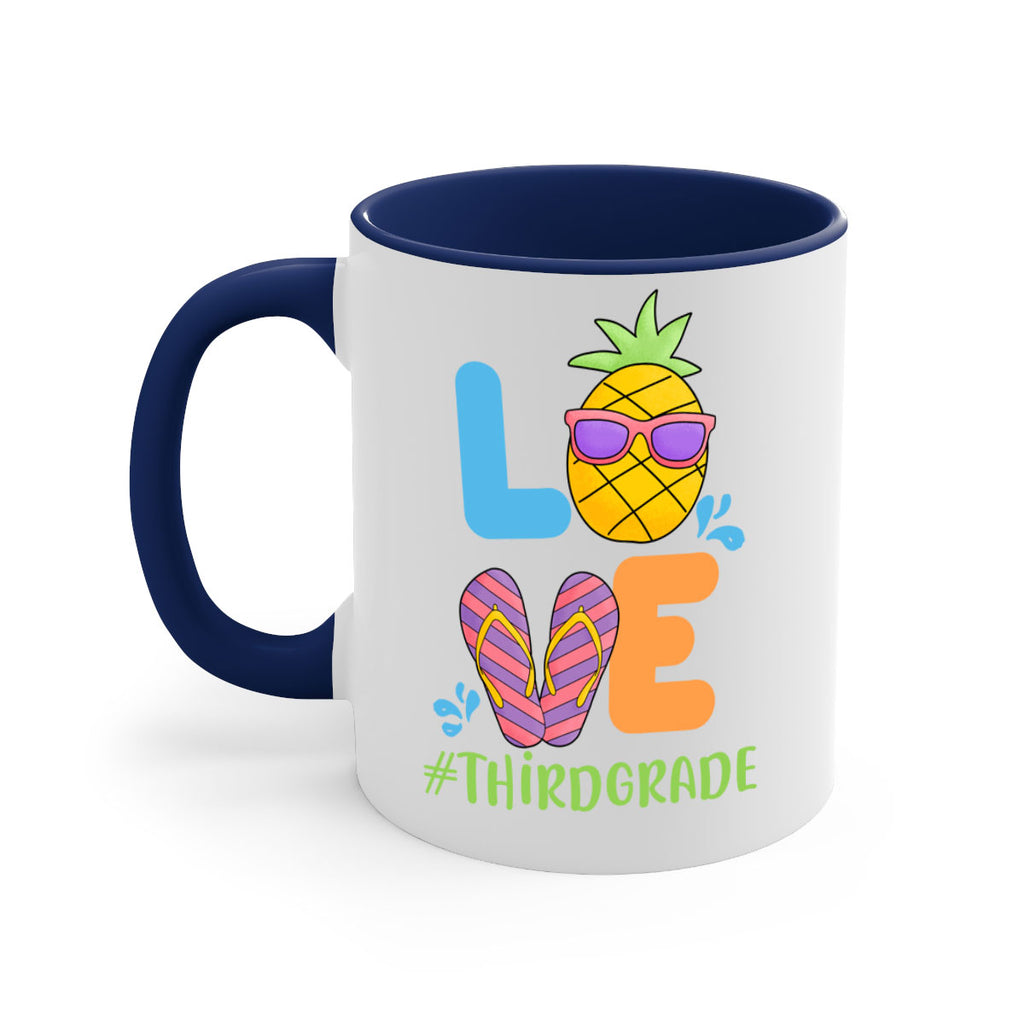LOVE 3rd Grade Summer Pineapple 17#- Third Grade-Mug / Coffee Cup