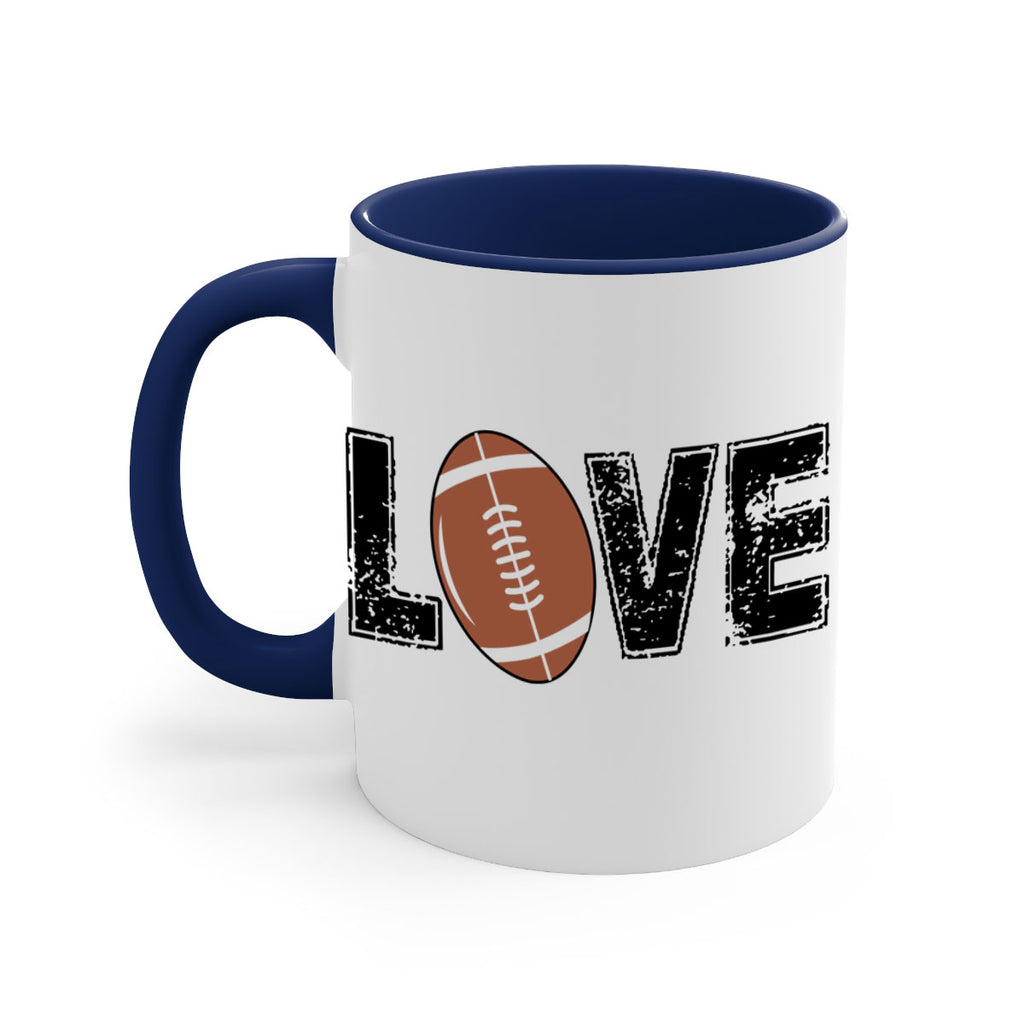 Love 739#- football-Mug / Coffee Cup