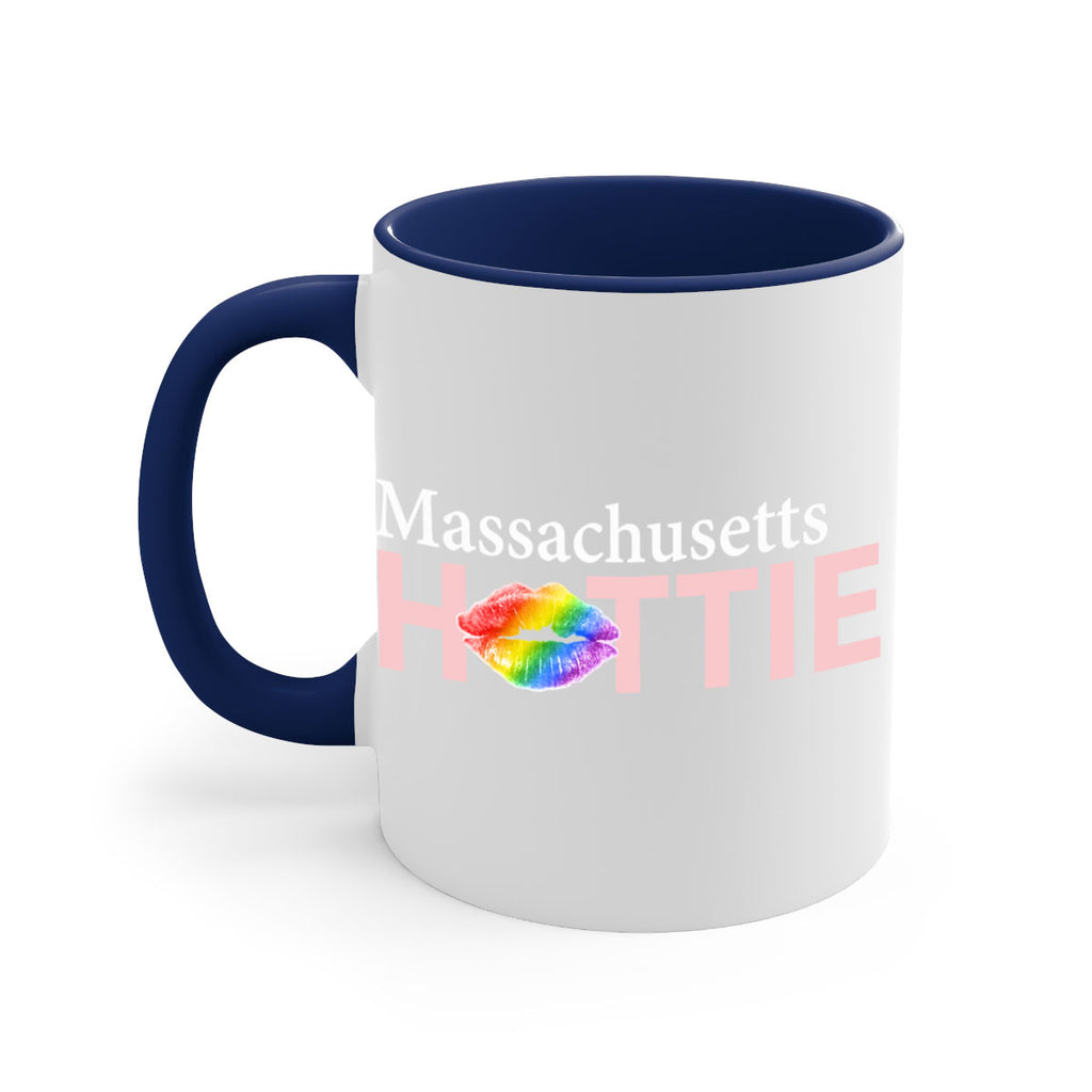 Massachusetts Hottie with rainbow lips 72#- Hottie Collection-Mug / Coffee Cup