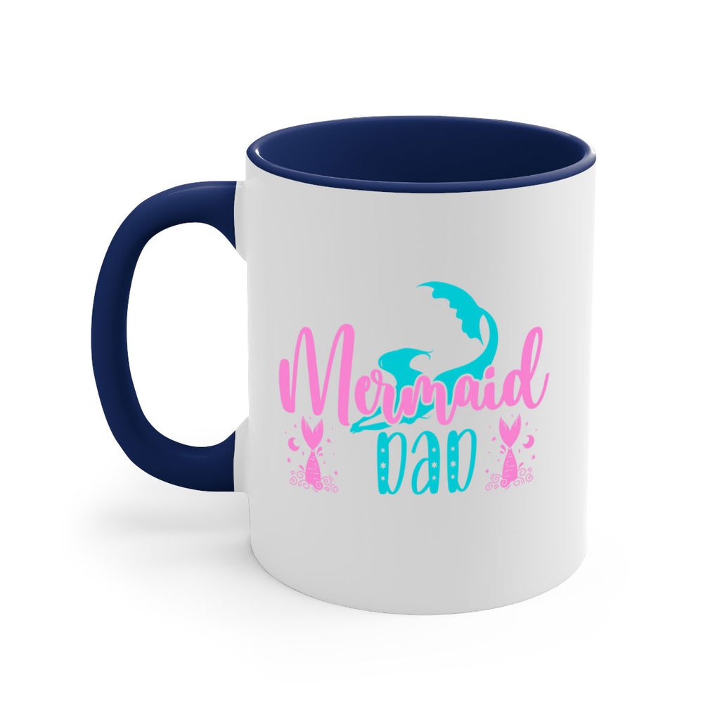 Mermaid Dad 356#- mermaid-Mug / Coffee Cup