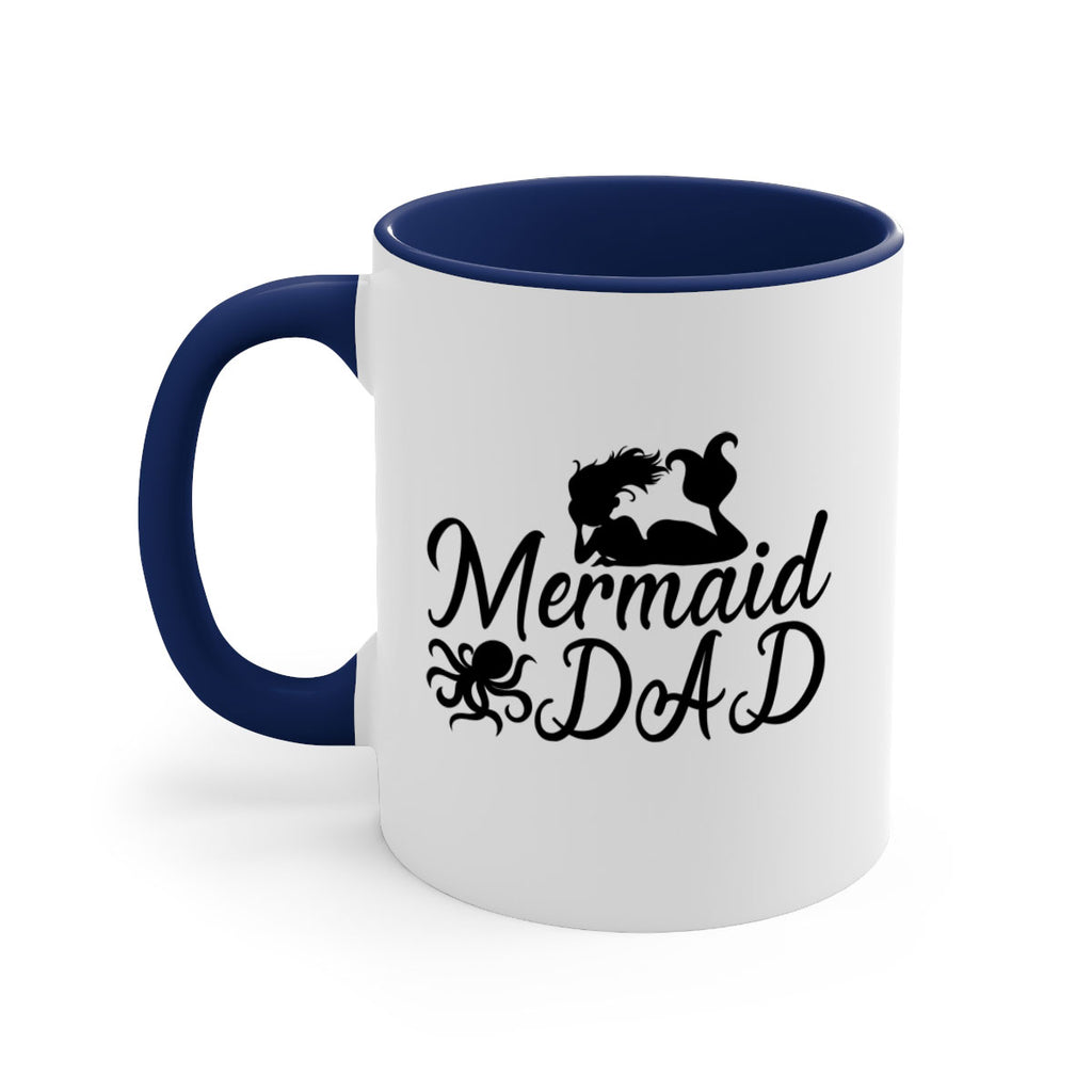 Mermaid Dad 357#- mermaid-Mug / Coffee Cup