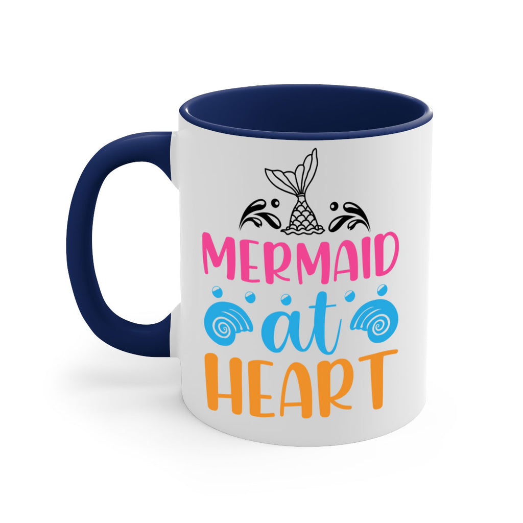 Mermaid at heart Design 396#- mermaid-Mug / Coffee Cup