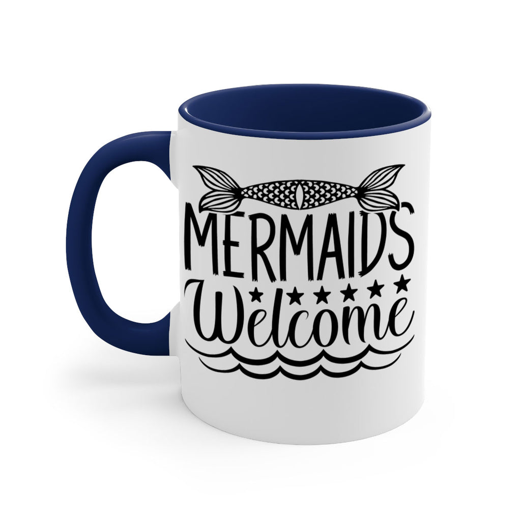Mermaids Welcome 496#- mermaid-Mug / Coffee Cup