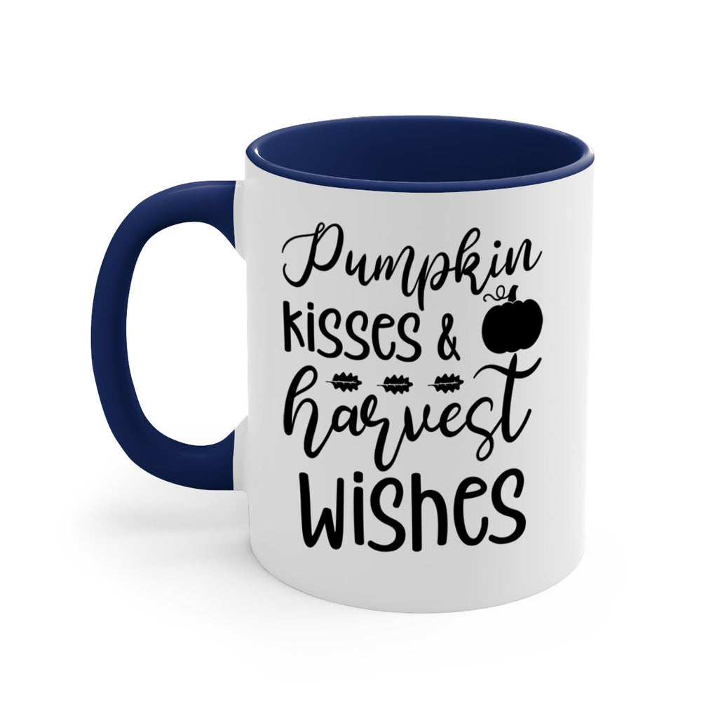 Pumpkin Kisses Harvest Wishes 525#- fall-Mug / Coffee Cup
