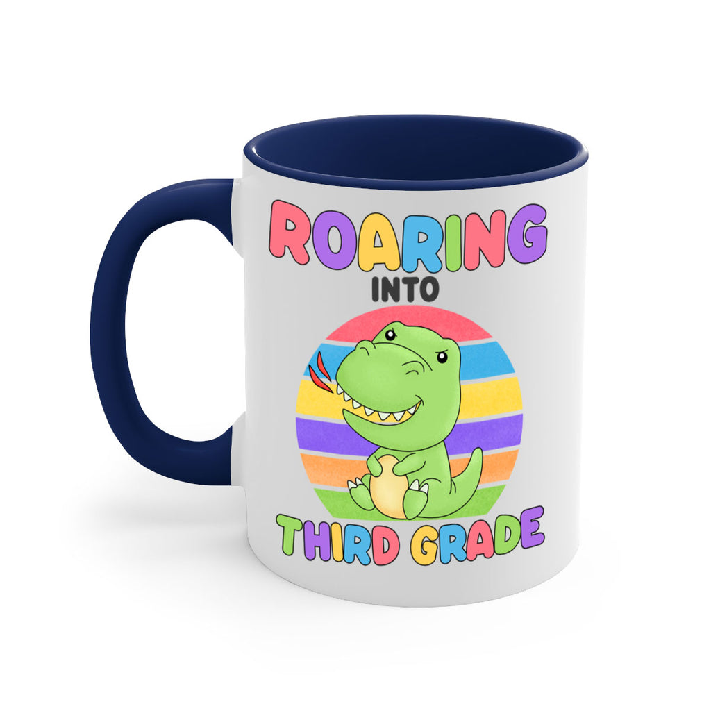 Roaring to 3rd Grade Trex 23#- Third Grade-Mug / Coffee Cup