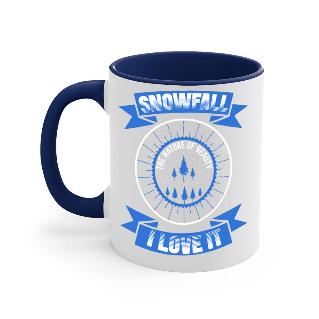 Snowfall Winter 373#- winter-Mug / Coffee Cup