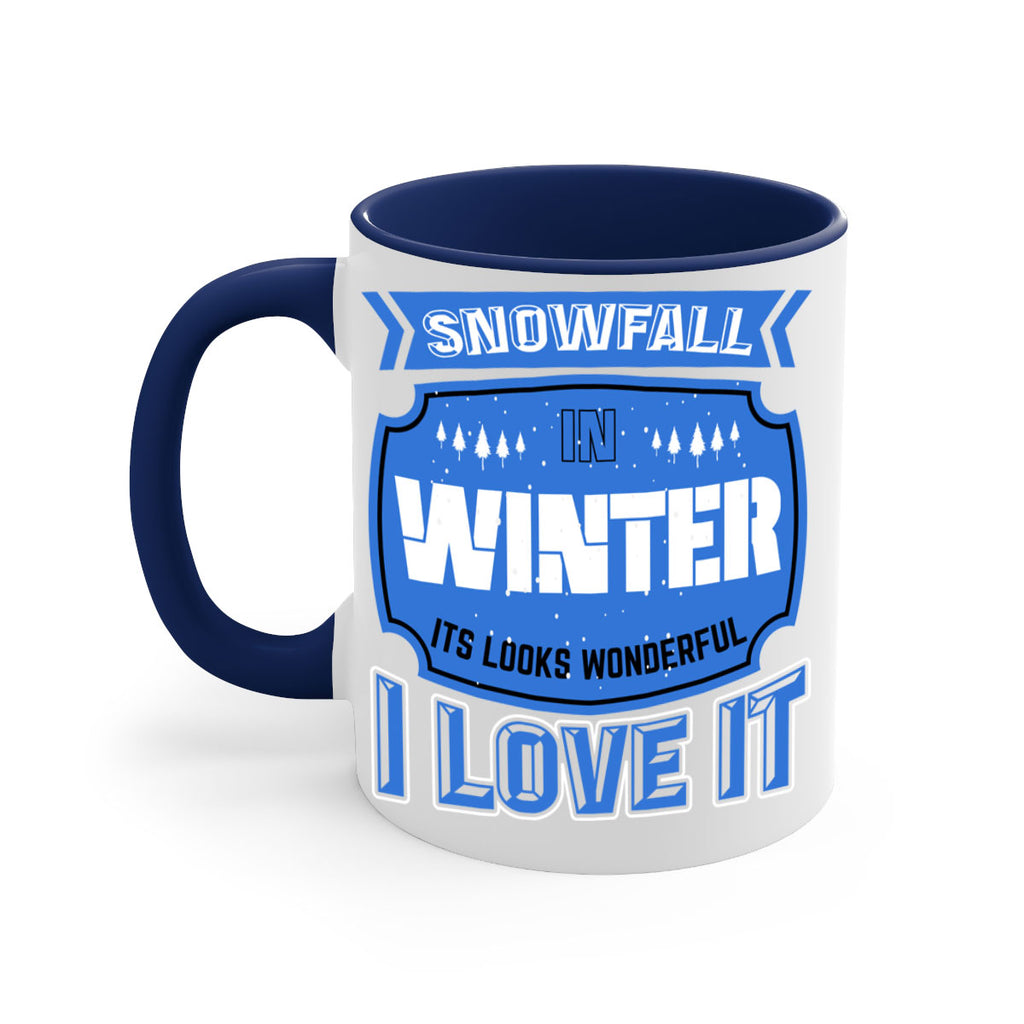 Snowfall in Winter 372#- winter-Mug / Coffee Cup