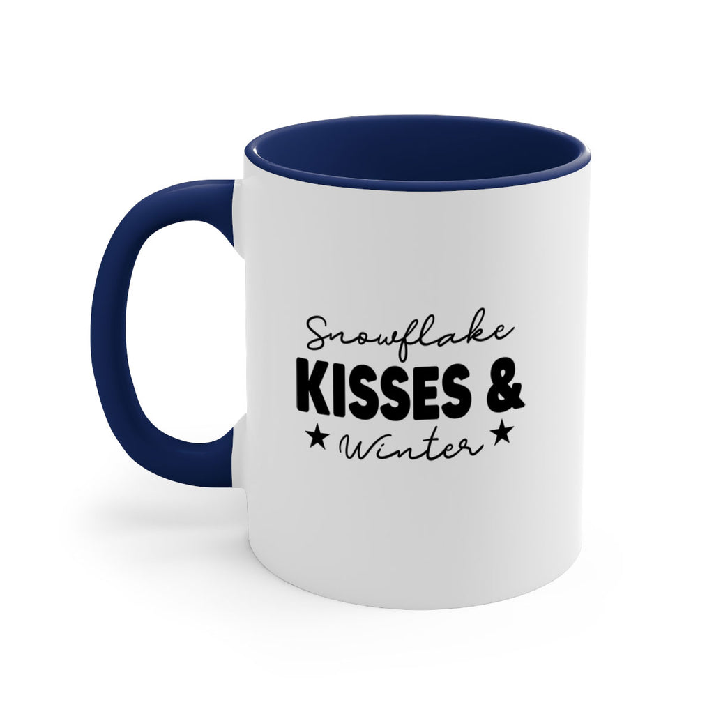 Snowflake Kisses Winter374#- winter-Mug / Coffee Cup