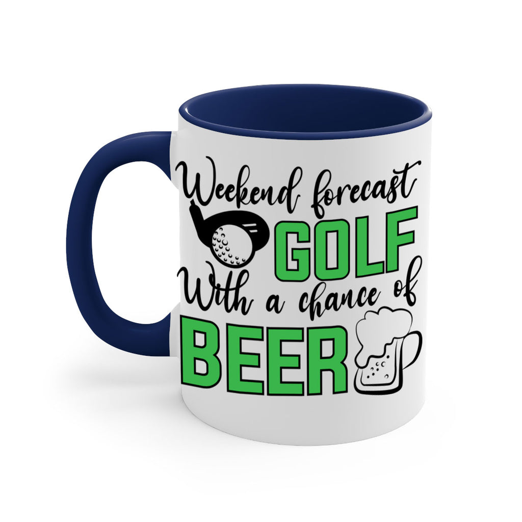 Weekend forecast With a chance of beer 109#- golf-Mug / Coffee Cup