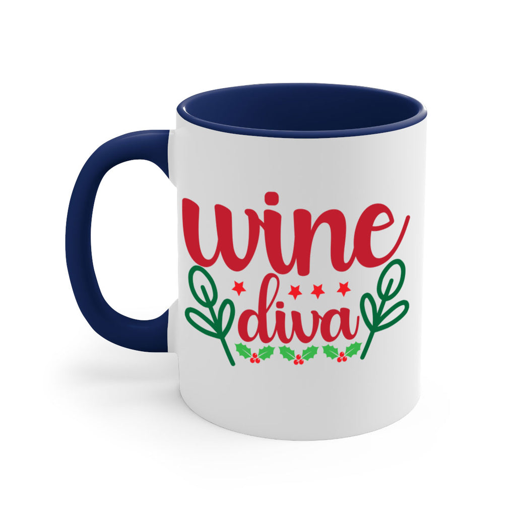 Wine Diva 482#- winter-Mug / Coffee Cup