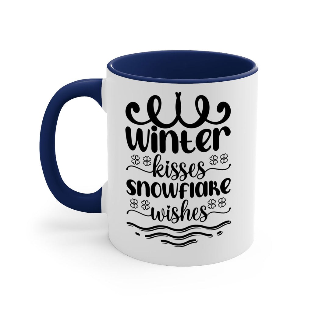 Winter Kisses Snowflake Wishes 562#- winter-Mug / Coffee Cup