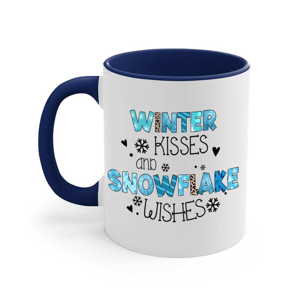 Winter kisses and snowflake wishes 571#- winter-Mug / Coffee Cup