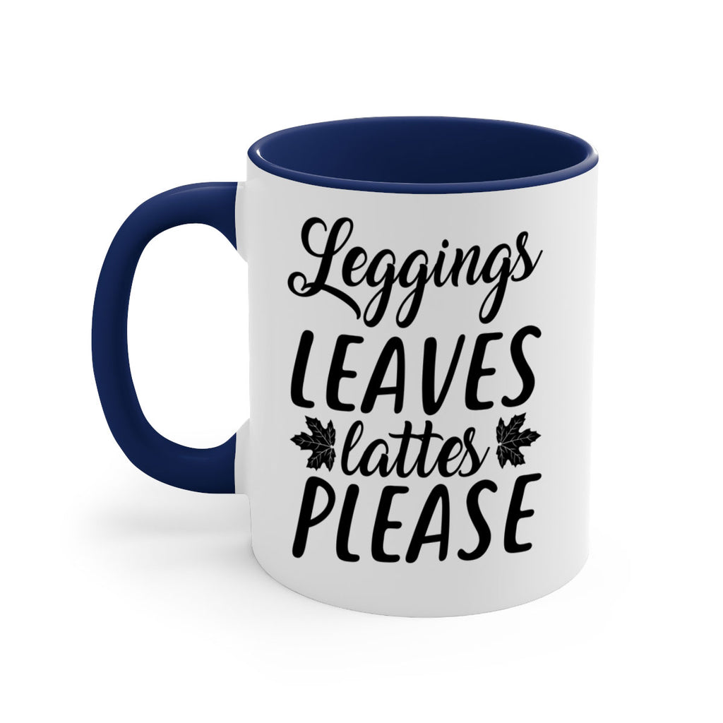 leggings leaves lattes please 397#- fall-Mug / Coffee Cup
