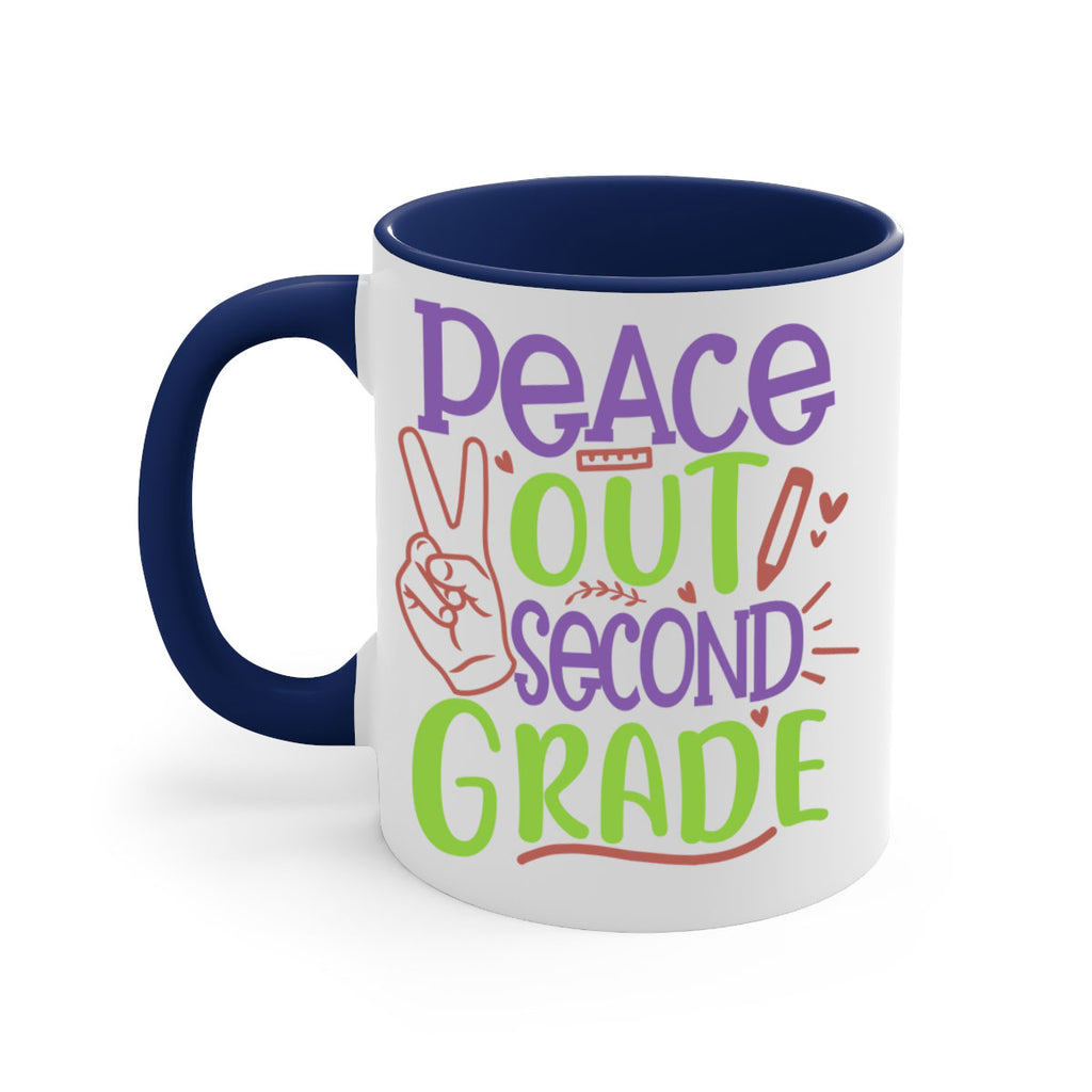 peace out 2nd grade 1#- second grade-Mug / Coffee Cup