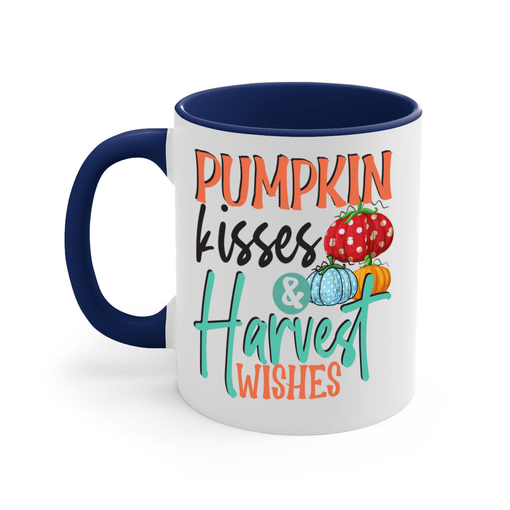 pumpkin kisses harvest wishes 526#- fall-Mug / Coffee Cup
