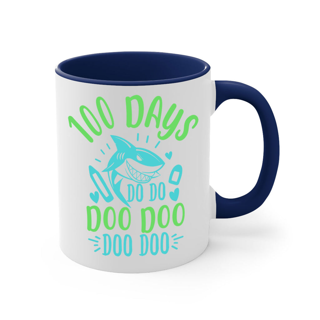 100 days shark doo doo 21#- 100 days-Mug / Coffee Cup