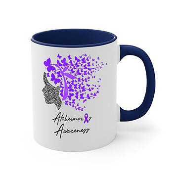 Alzheimers Awareness Shirt Alzheimers Purple Butterflies 24#- alzheimers-Mug / Coffee Cup