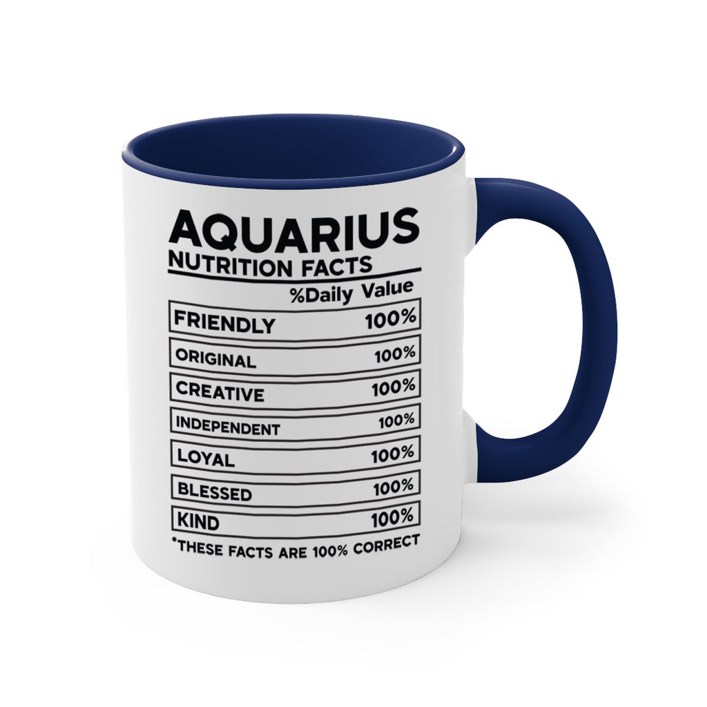 Aquarius Nutrition Facts 67#- zodiac-Mug / Coffee Cup