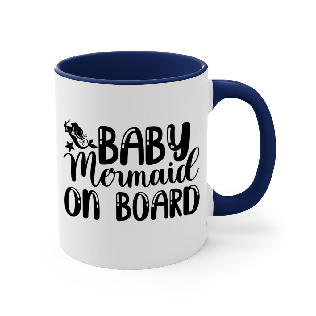 Baby Mermaid on Board 35#- mermaid-Mug / Coffee Cup