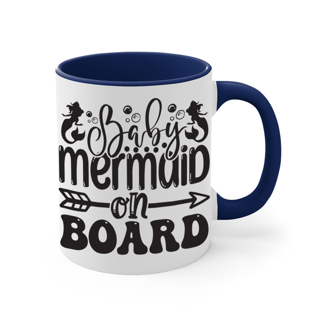 Baby mermaid on board 34#- mermaid-Mug / Coffee Cup