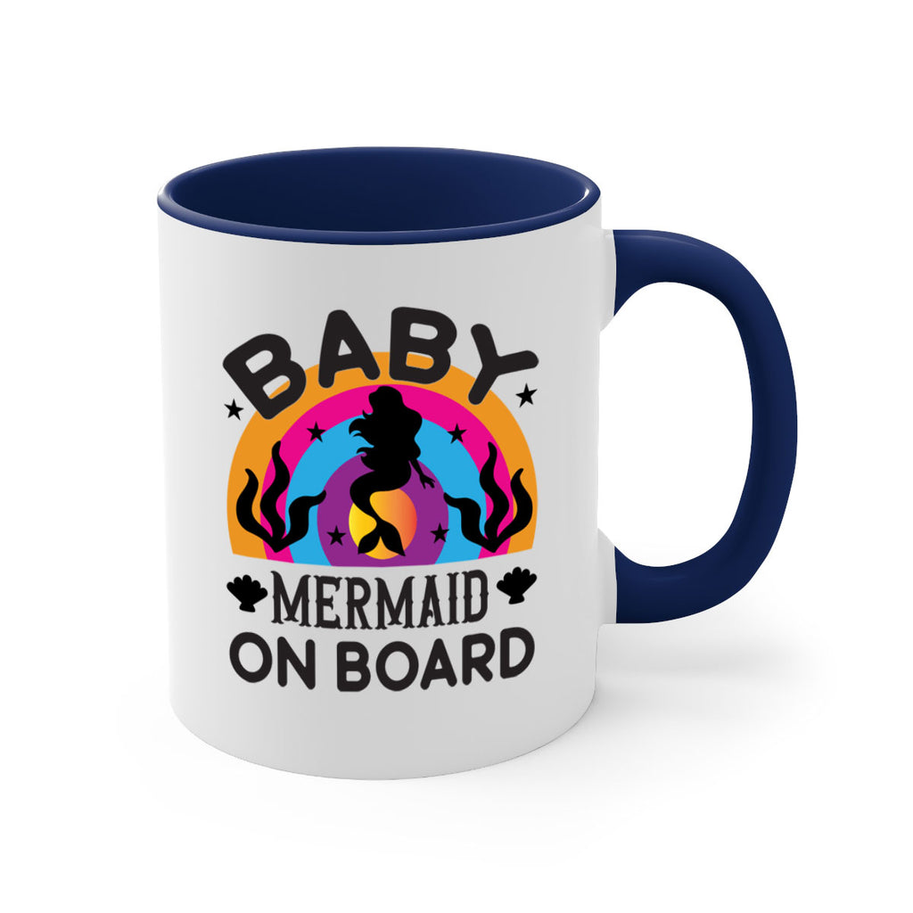 Baby mermaid on board 37#- mermaid-Mug / Coffee Cup