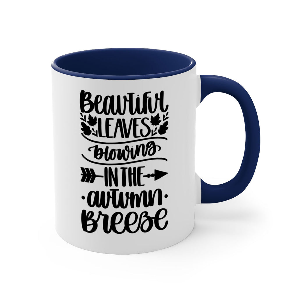 Beautiful Leaves Blowing In The Autumn Breeze 479#- fall-Mug / Coffee Cup
