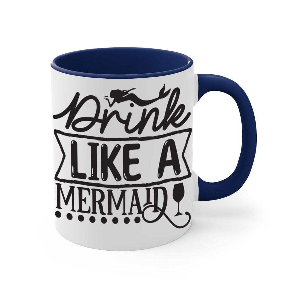 Drink like a mermaid 147#- mermaid-Mug / Coffee Cup