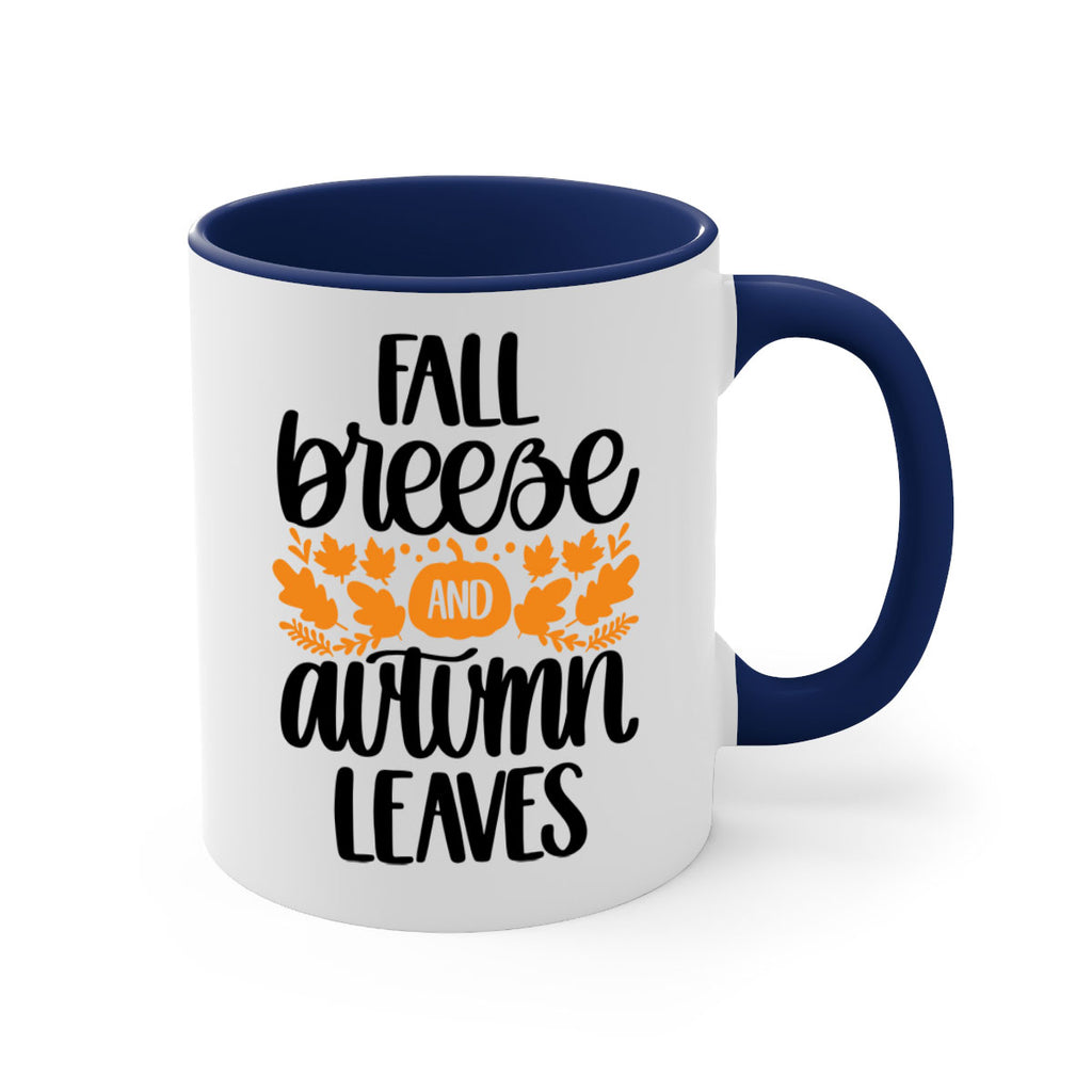 Fall Breezy And Autumn Leaves 482#- fall-Mug / Coffee Cup