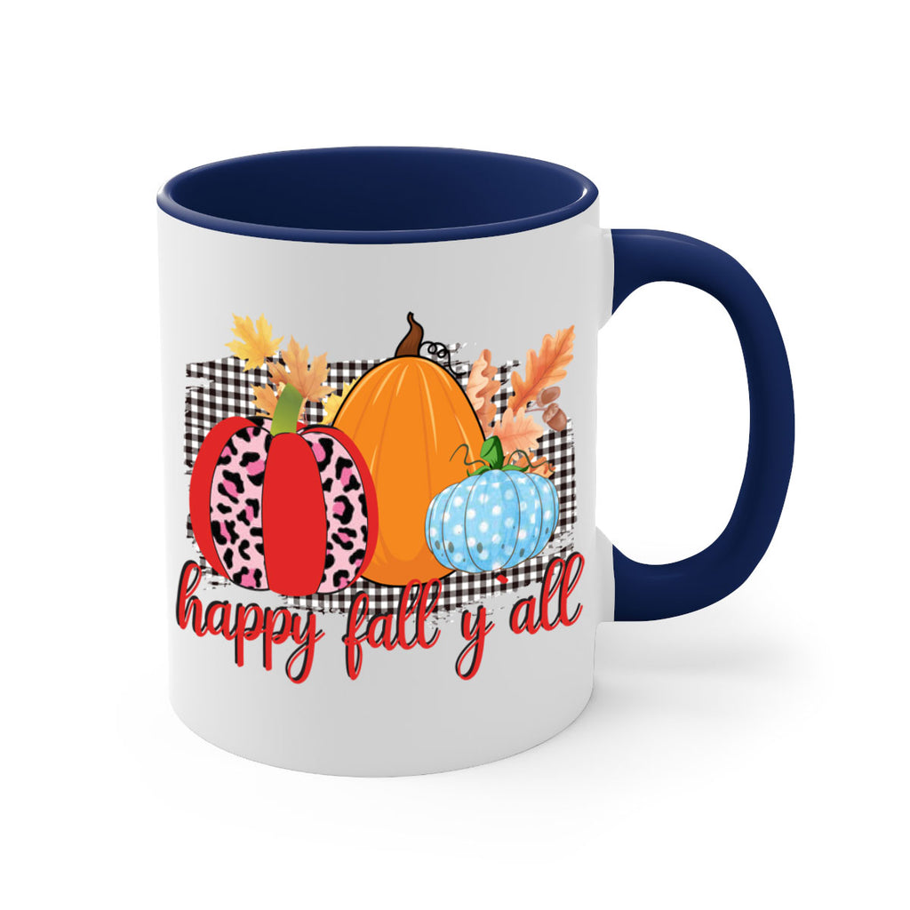 Happy Fall Yall Leopard 229#- fall-Mug / Coffee Cup