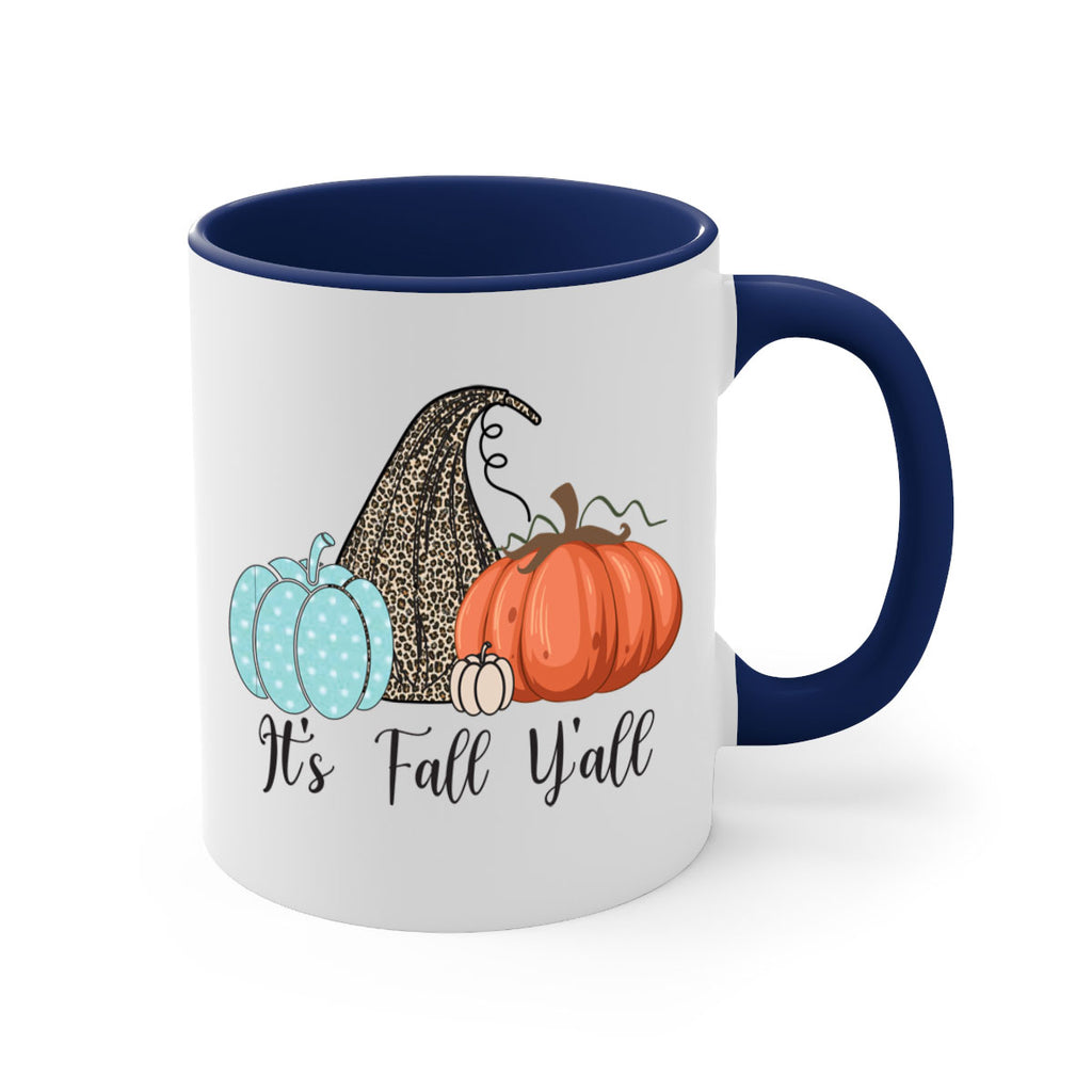 It s Fall Y all Pumpkin 363#- fall-Mug / Coffee Cup