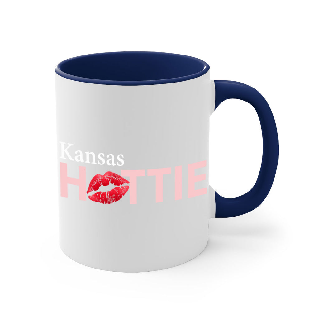 Kansas Hottie With Red Lips 70#- Hottie Collection-Mug / Coffee Cup