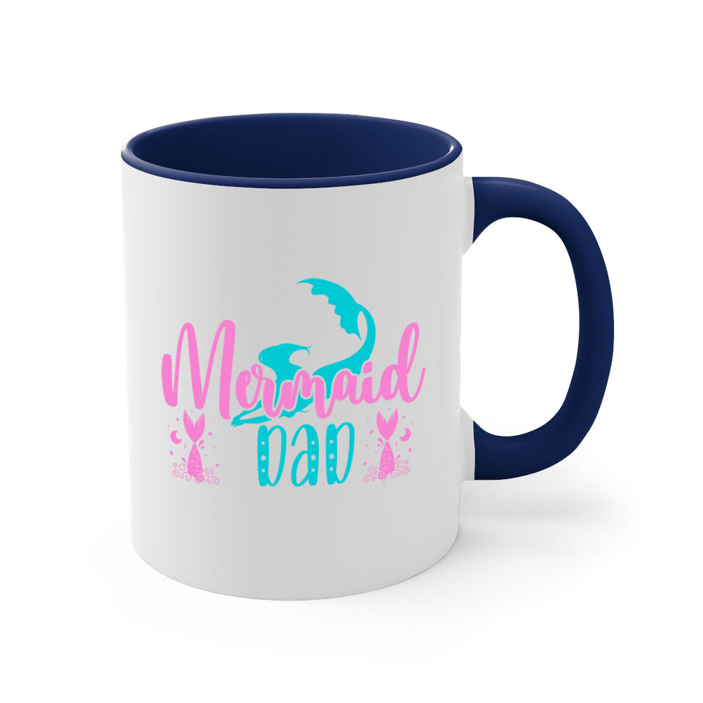 Mermaid Dad 356#- mermaid-Mug / Coffee Cup