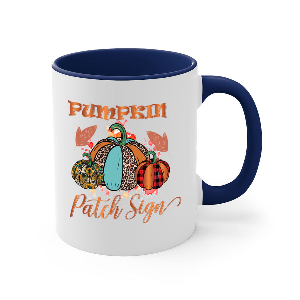 Pumpkin Patch Sign 530#- fall-Mug / Coffee Cup