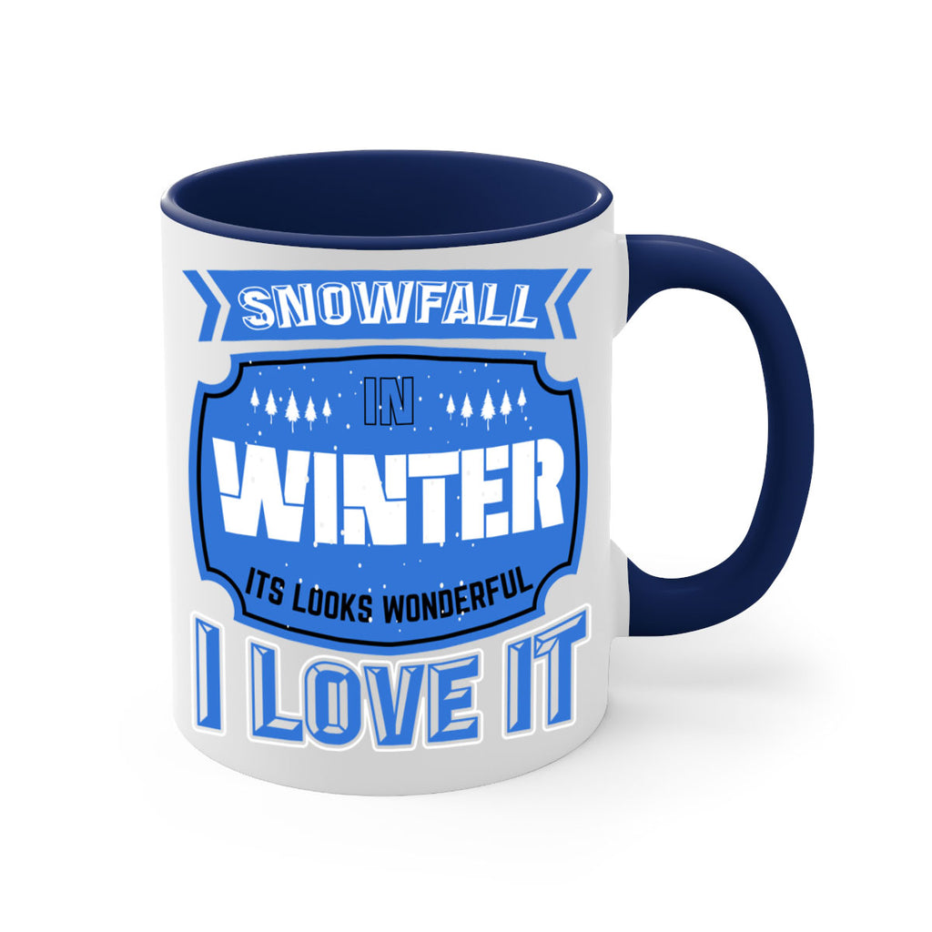 Snowfall in Winter 372#- winter-Mug / Coffee Cup