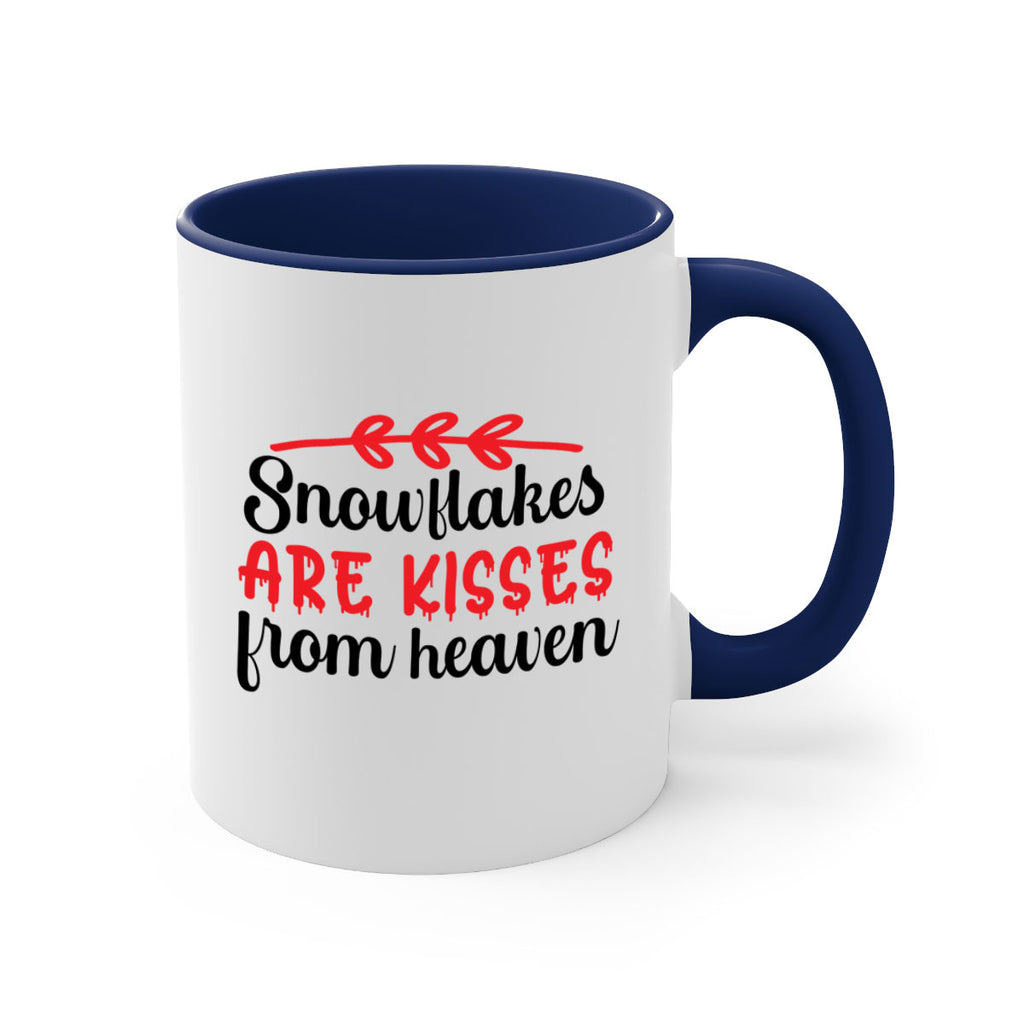 Snowflakes are kisses from heaven 376#- winter-Mug / Coffee Cup