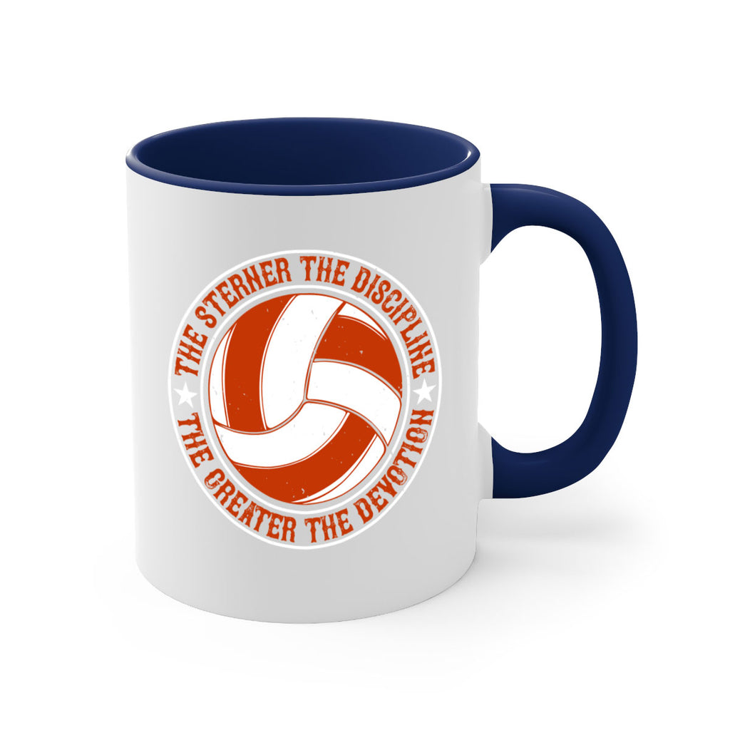 The sterner the discipline the greater the devotion Style 176#- volleyball-Mug / Coffee Cup