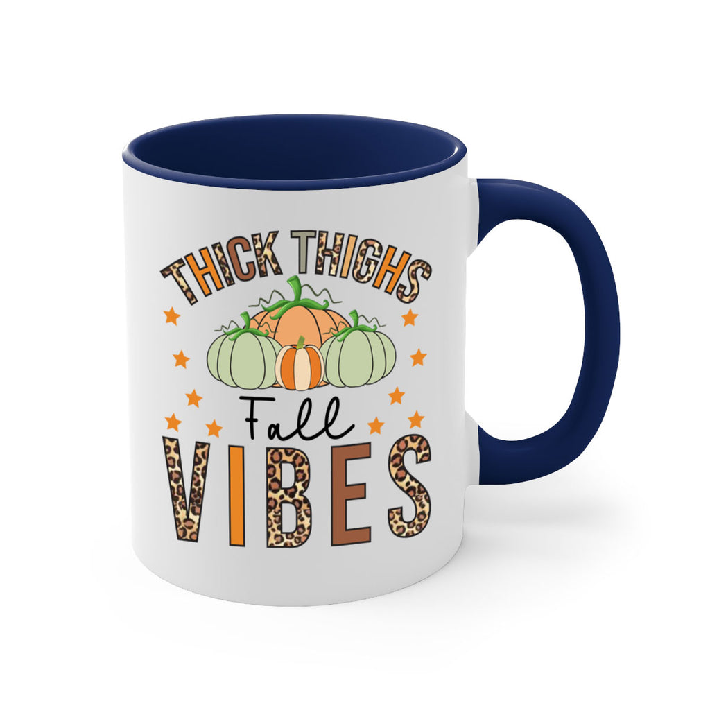 Thick Thighs Fall vibes 614#- fall-Mug / Coffee Cup