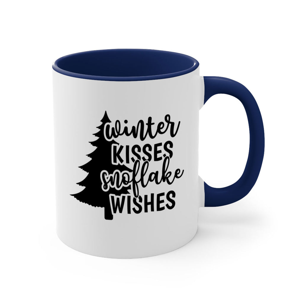 Winter Kisses Snoflake Wishes518#- winter-Mug / Coffee Cup