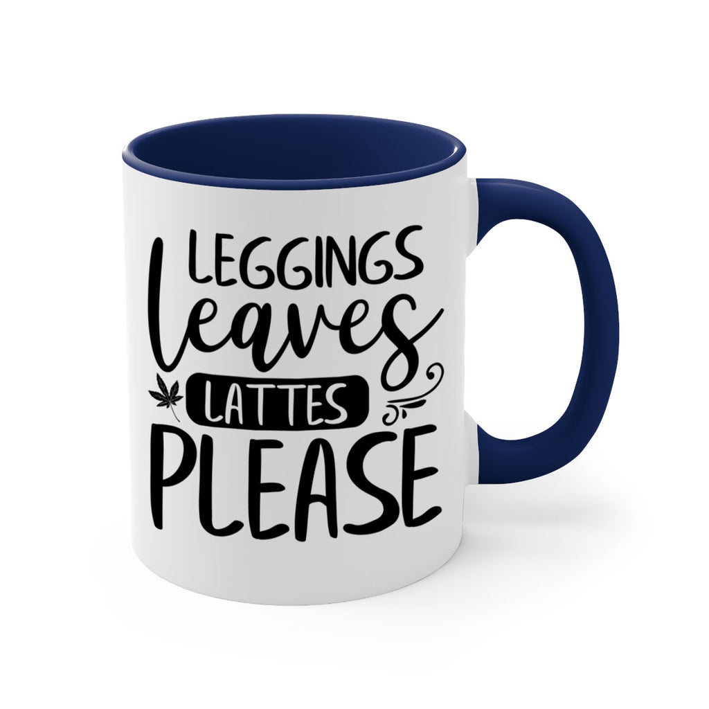 leggings leaves lattes please 396#- fall-Mug / Coffee Cup
