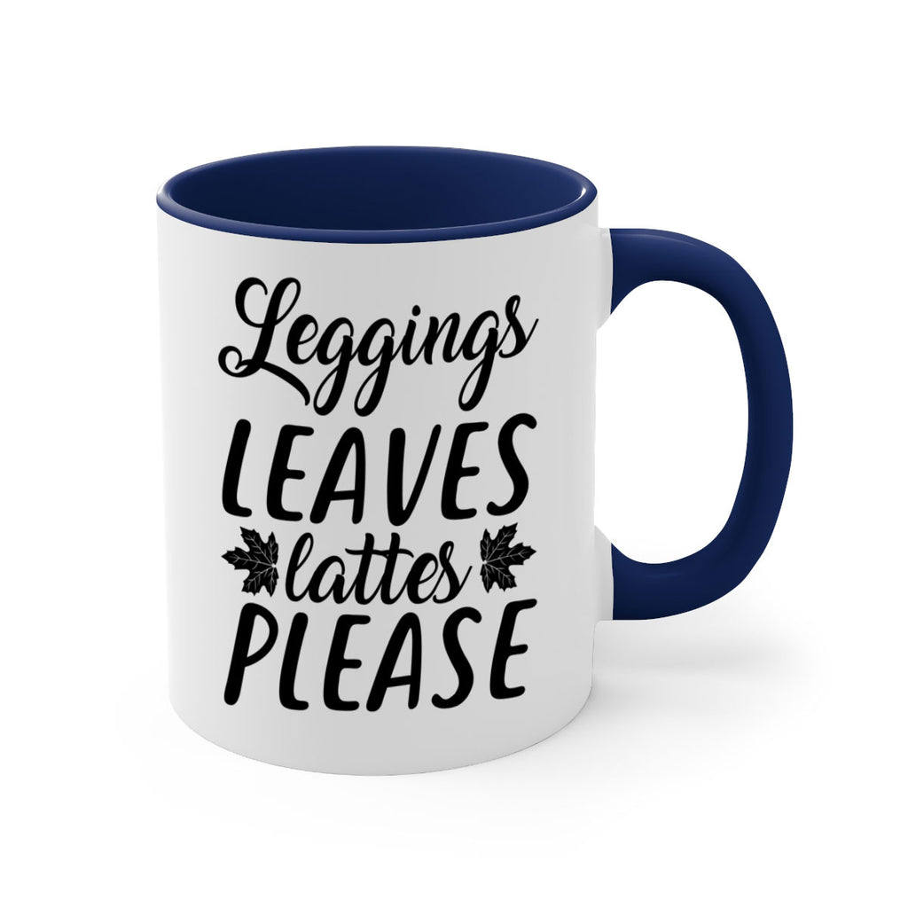 leggings leaves lattes please 397#- fall-Mug / Coffee Cup