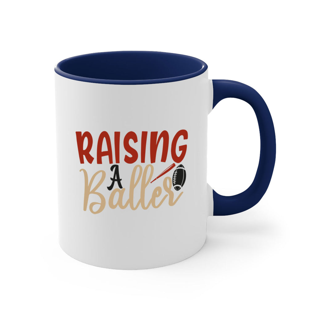 raising a baller 2278#- softball-Mug / Coffee Cup