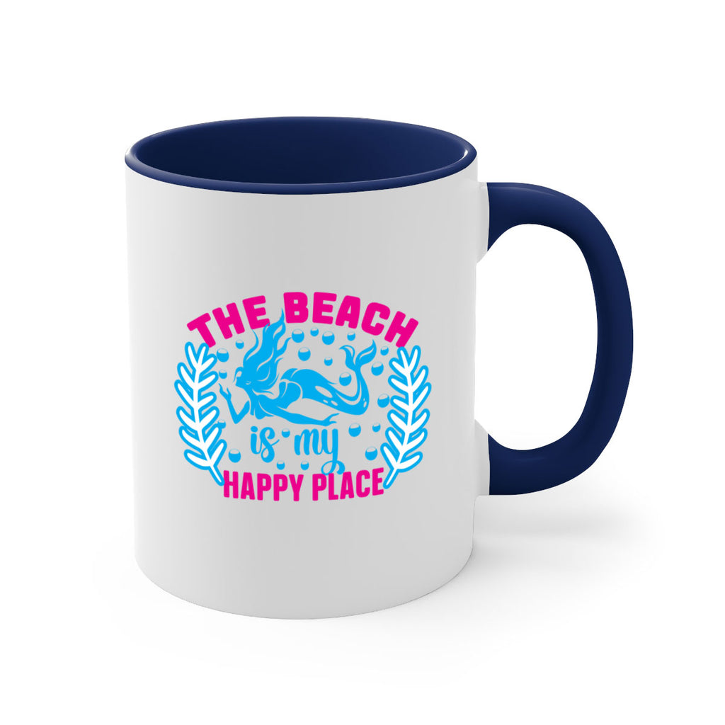 the beach is my happy place 626#- mermaid-Mug / Coffee Cup