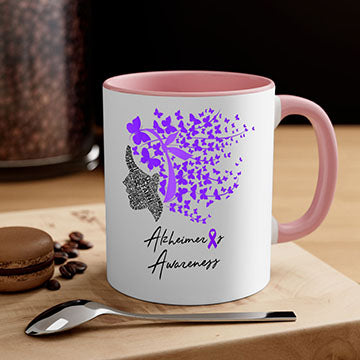 Alzheimers Awareness Shirt Alzheimers Purple Butterflies 24#- alzheimers-Mug / Coffee Cup