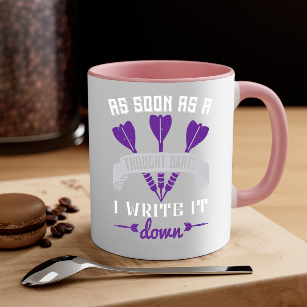 As soon as a thought darts I write it down 1955#- darts-Mug / Coffee Cup