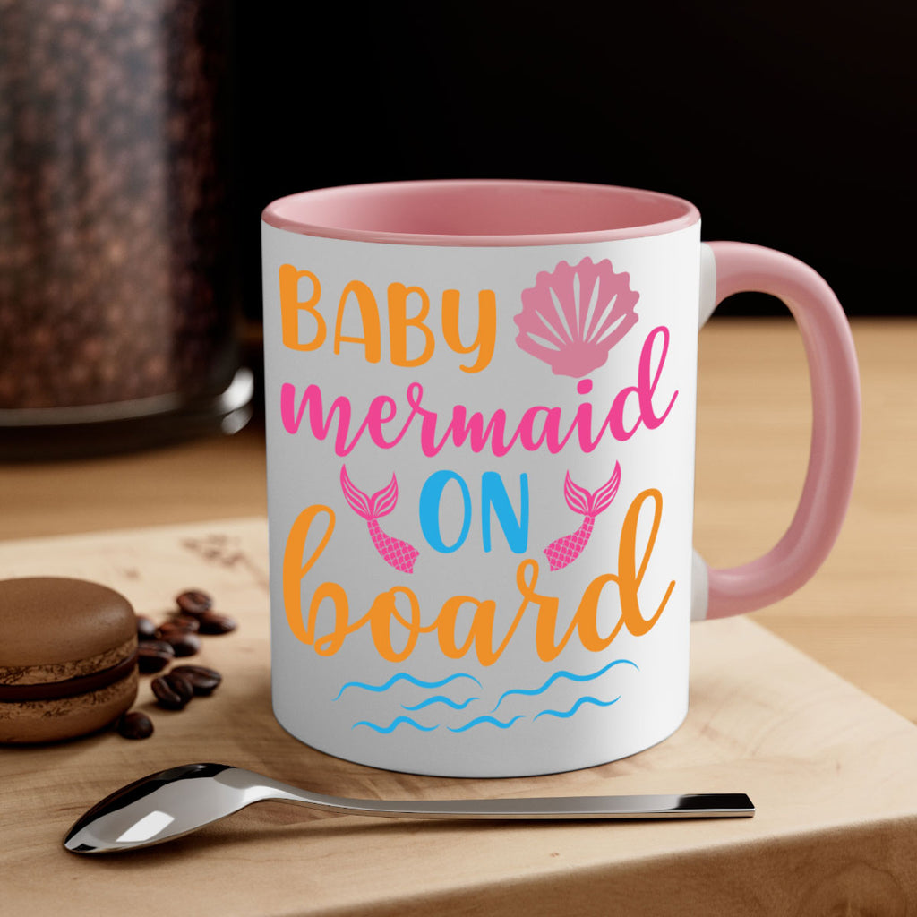 Baby Mermaid On Board 39#- mermaid-Mug / Coffee Cup