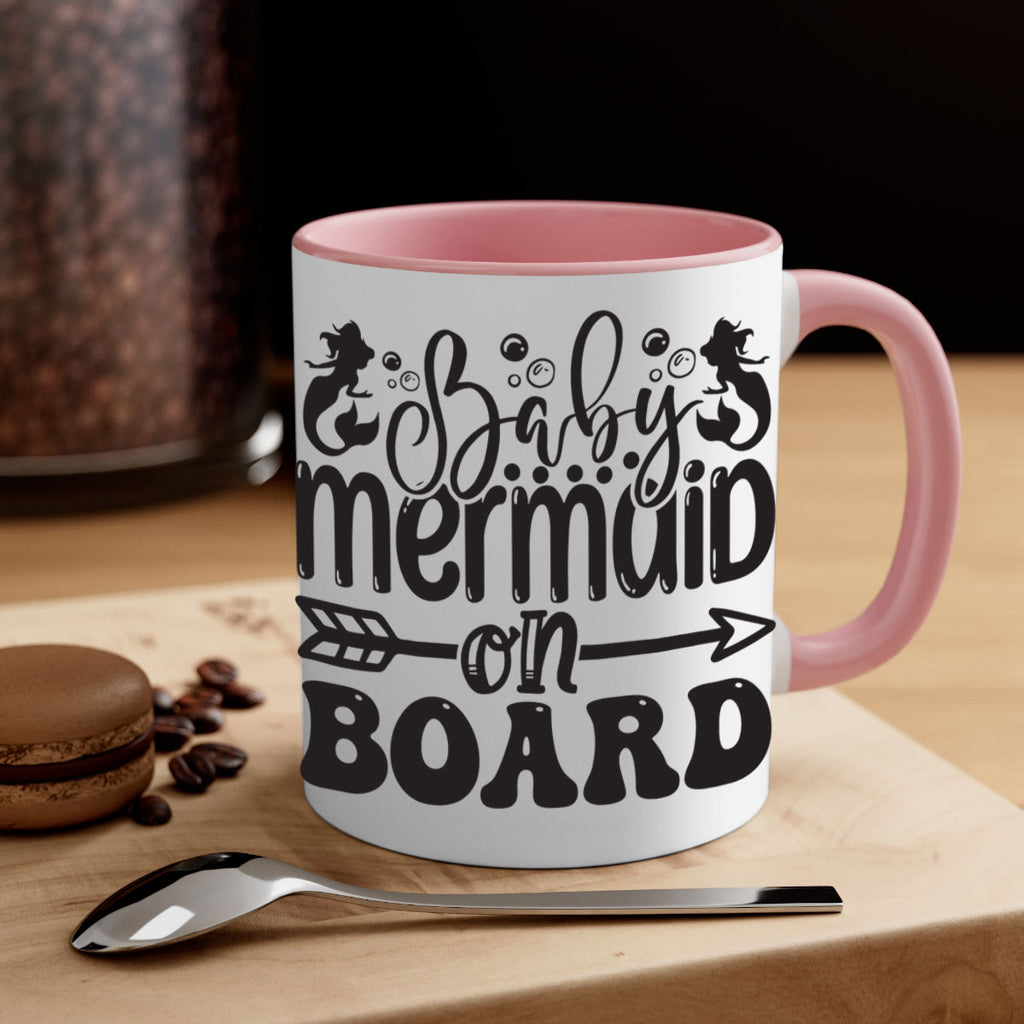 Baby mermaid on board 34#- mermaid-Mug / Coffee Cup