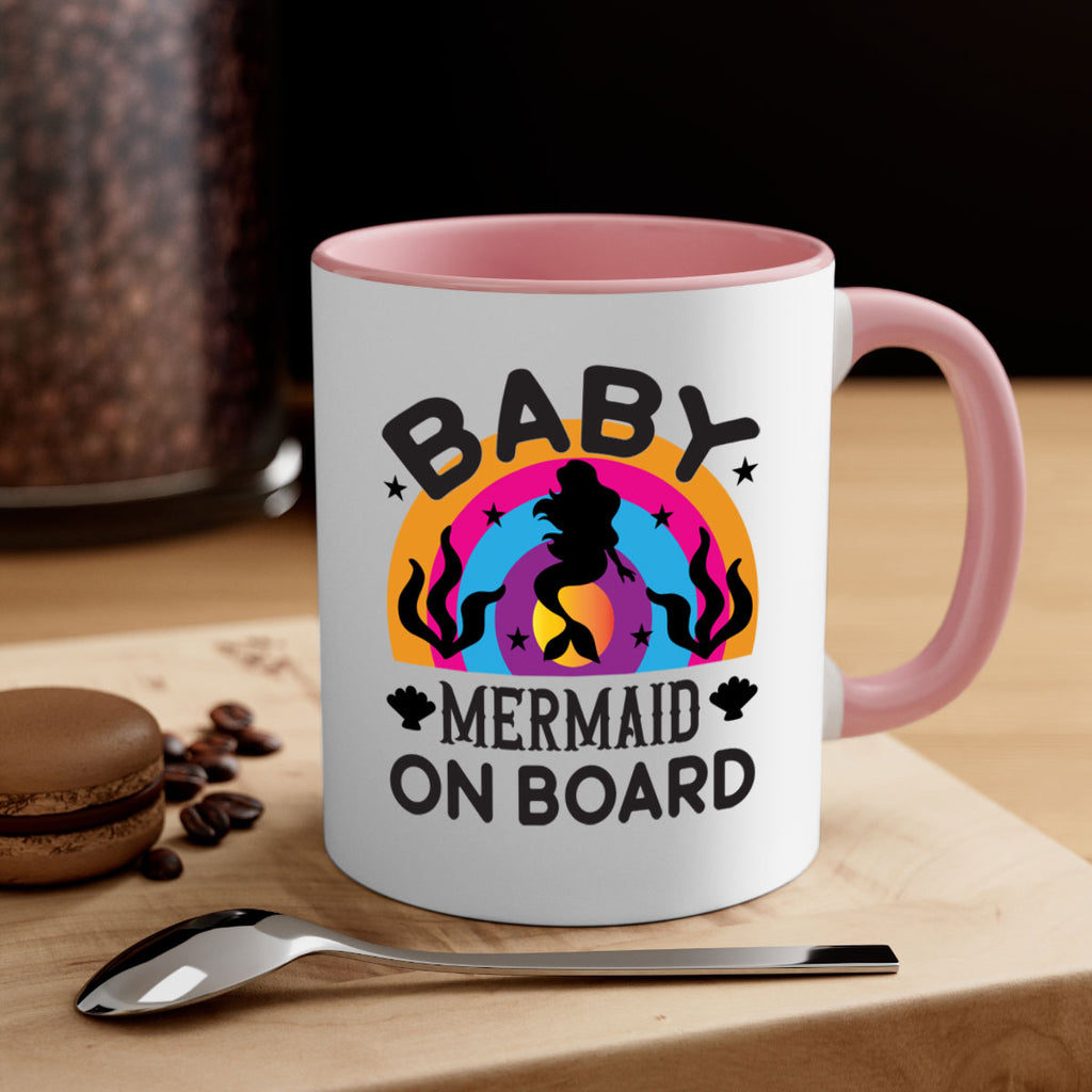 Baby mermaid on board 37#- mermaid-Mug / Coffee Cup