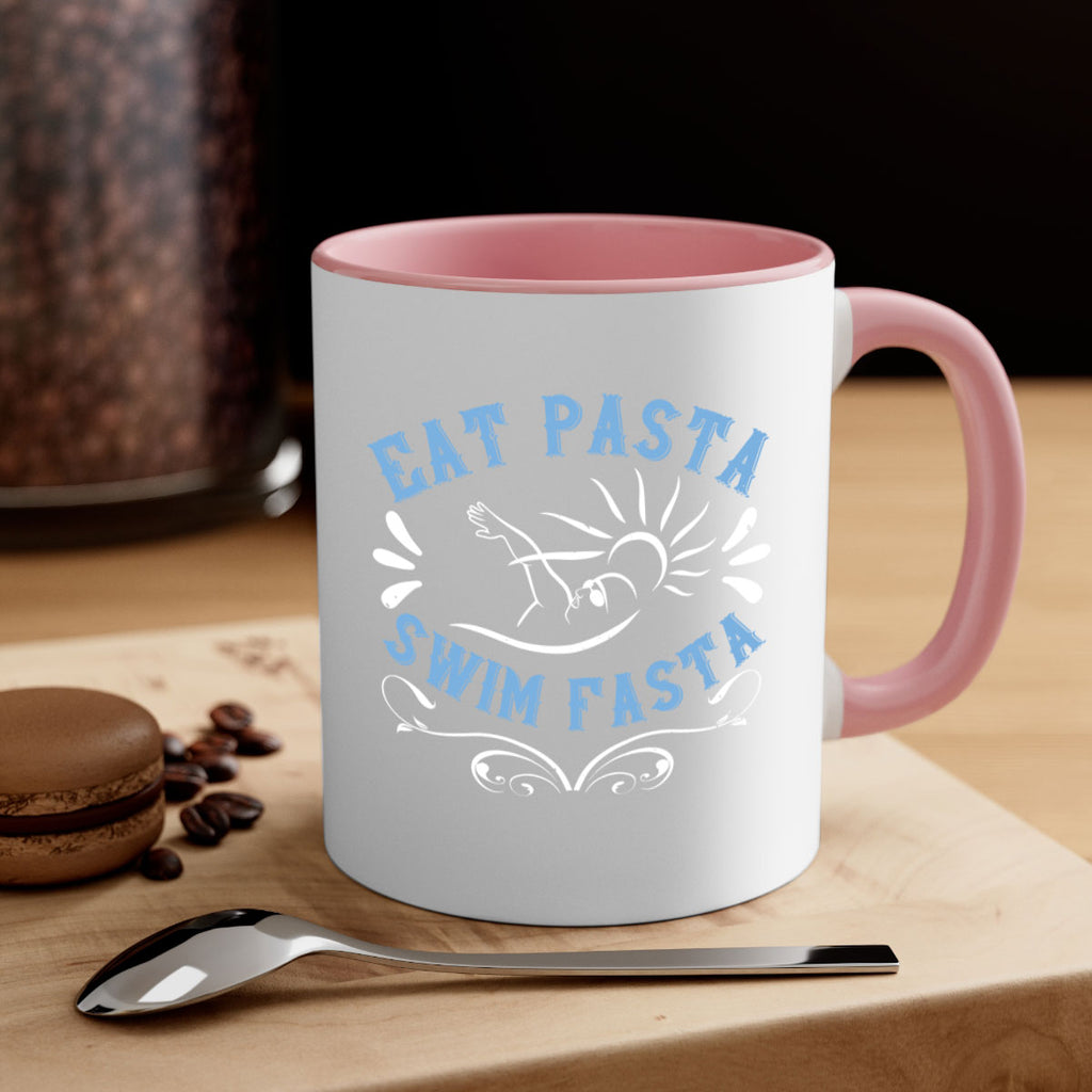 Eat Pasta Swim Fasta 1319#- swimming-Mug / Coffee Cup